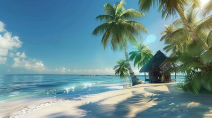 Fototapeta premium Tropical Beach Paradise