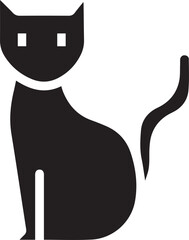 Naklejka premium Cat icon symbol vector image illustration