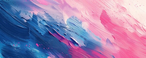 Vivid brushstrokes in vibrant colors blend seamlessly, creating a dynamic, energetic abstract art piece. Free copy space for text.