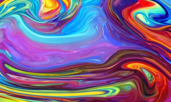 Abstract Swirls of Color:  A mesmerizing digital art piece showcasing vibrant hues, fluid textures, and dynamic patterns.  A kaleidoscope of color and motion, capturing the abstract beauty of fluid dy