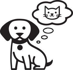 Cat icon symbol vector image illustration