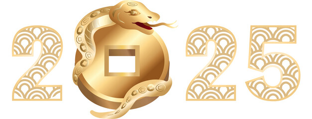 2025 New Year icon, Chinese snake