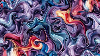 Obraz premium wavy yoink pattern chaotic