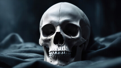 Obraz premium Scull, Skeleton, Bones, Teeth, Death, Horror