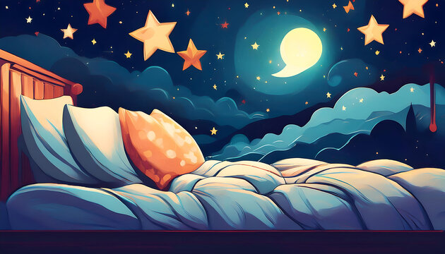  A calming message or image encouraging restful sleep. The background may include stars,_1(19)