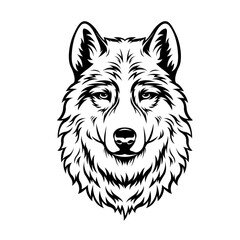Wolf Face | Wolf | Animal Beast | Wildlife | Wolf Head | Wild Animal | Forest Predator | Forest Animal | Original Illustration | Vector and Clipart | Cutfile and Stencil