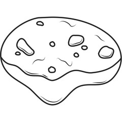 Asteroid Outline Doodle