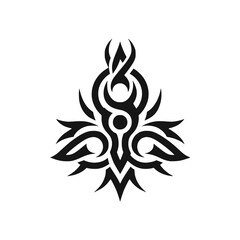 tribal tattoo body ornament fashion vector illustration template design