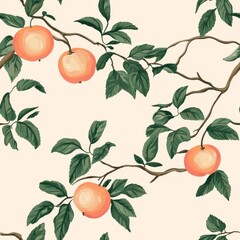 240807 06. peach pattern banner wallpaper, simple background