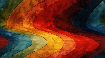 70s style colorful pattern