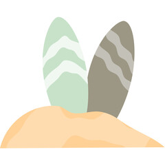 Flat Surf Board