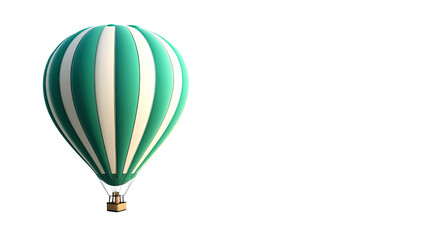 Naklejka premium Hot air balloon on a white transparent background