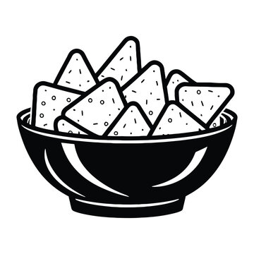 recommend clip art: Nachos Silhouette