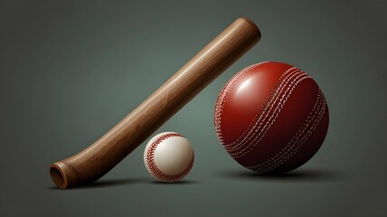 baseball bat and ball