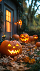 Obraz premium Cozy LGBTQ+ Halloween Party with Rainbow Theme and Costumed Friends 