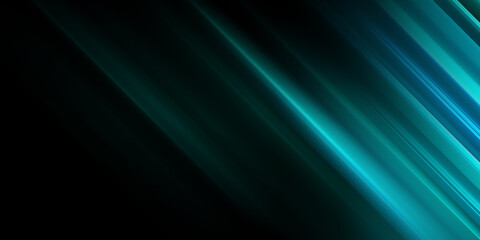Black, green and blue  modern wide abstract technology background with glowing high-speed and movement light effect