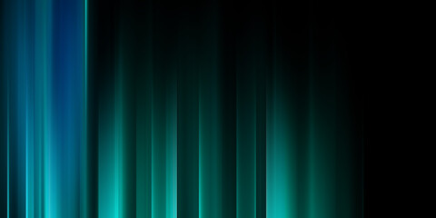 Black, green and blue  modern wide abstract technology background with glowing high-speed and movement light effect