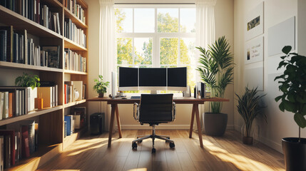 office interior with furniture, office interior