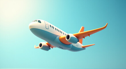 Fototapeta premium airplane in the sky