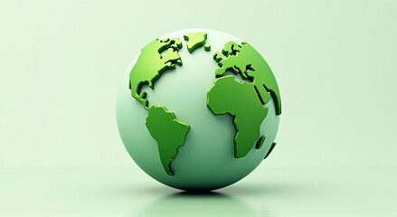 Fototapeta premium green earth globe