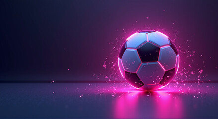 Fototapeta premium soccer ball on the background