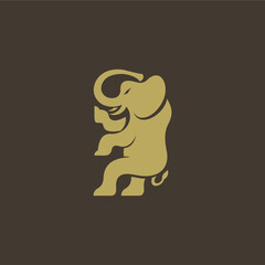 The elephant logo is a simple animal symbol or icon