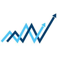 Blue Business Growth Arrow