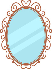Vintage mirror Illustration 