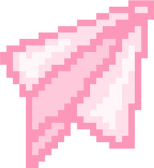 Fototapeta premium Pixel Paper airplane