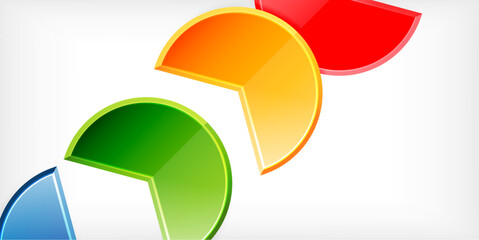 Trendy round shapes with triangular angle design element. Vector Illustration For Wallpaper, Banner, Background, Card, Book Illustration, landing page