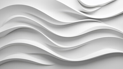 Obraz premium 立体的なウェーブの壁