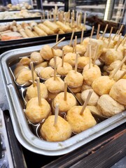 Oden  and soup Japanese streed food