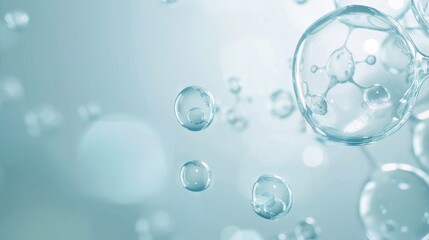 Colorful bubbles floating in the air, suitable for various concepts and designs