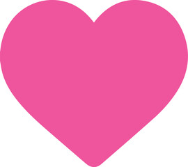 pink heart on white background vector