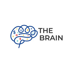 smart brain outline logo