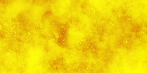 Obraz premium blur and defocused Yellow golden bokeh lights background, beautiful yellow watercolor background with glitter particles, yellow grunge texture background for wallpaper, invitation, cover and design.
