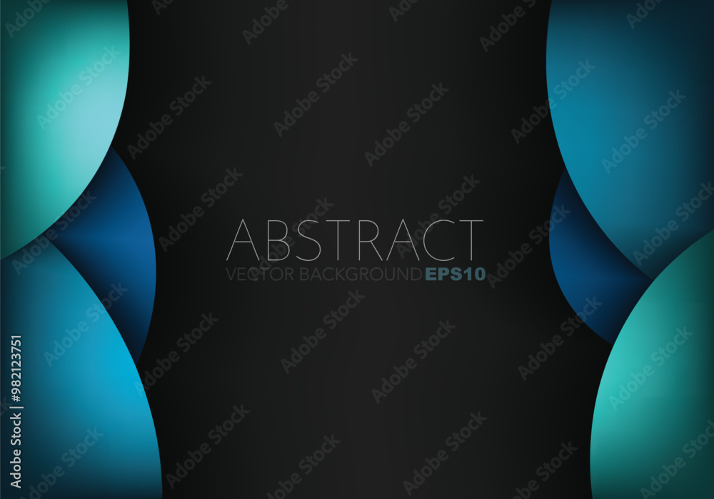 Fototapete graphic vector curve line overlap background for text and message design