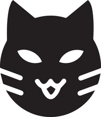 Cat icon symbol vector image illustration