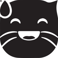 Cat icon symbol vector image illustration