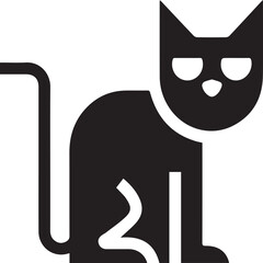 Cat icon symbol vector image illustration