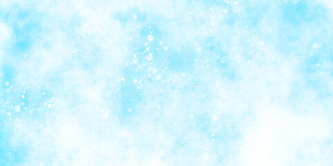 light blue bokeh background for design, beautiful blue watercolor background with glitter particles, A winter background with snowflakes and randomized floating bokeh, blue snow background texture.