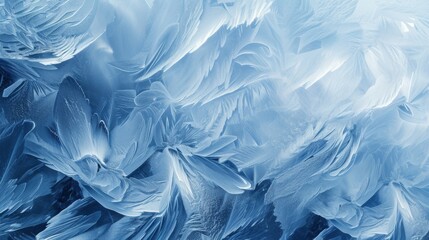 Fototapeta premium Abstract Frost Patterns: A Winter Wonderland