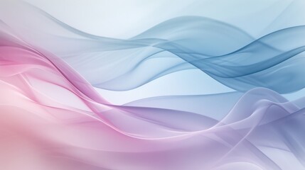 Obraz premium Abstract Flowing Waves - Soft Pastel Colors