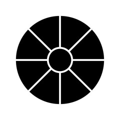 Fototapeta premium color circle glyph icon