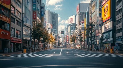 Empty shibuya, Japan
