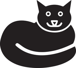 Cat icon symbol vector image illustration