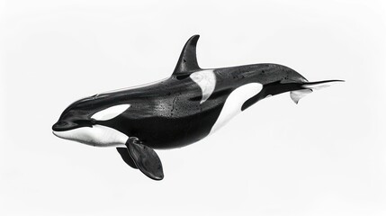 Obraz premium Orca Swimming in Water