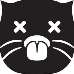 Cat icon symbol vector image illustration