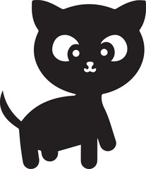Cat icon symbol vector image illustration