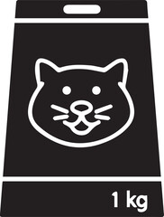 Cat icon symbol vector image illustration